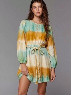 Moon River Tie-Dye Mini Dress